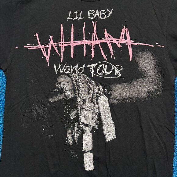 Lil Baby Wham World Tour Rap T-Shirt Size Large - Picture 2 of 4
